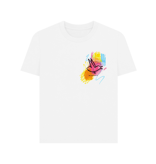 White Printed T-shirt Front