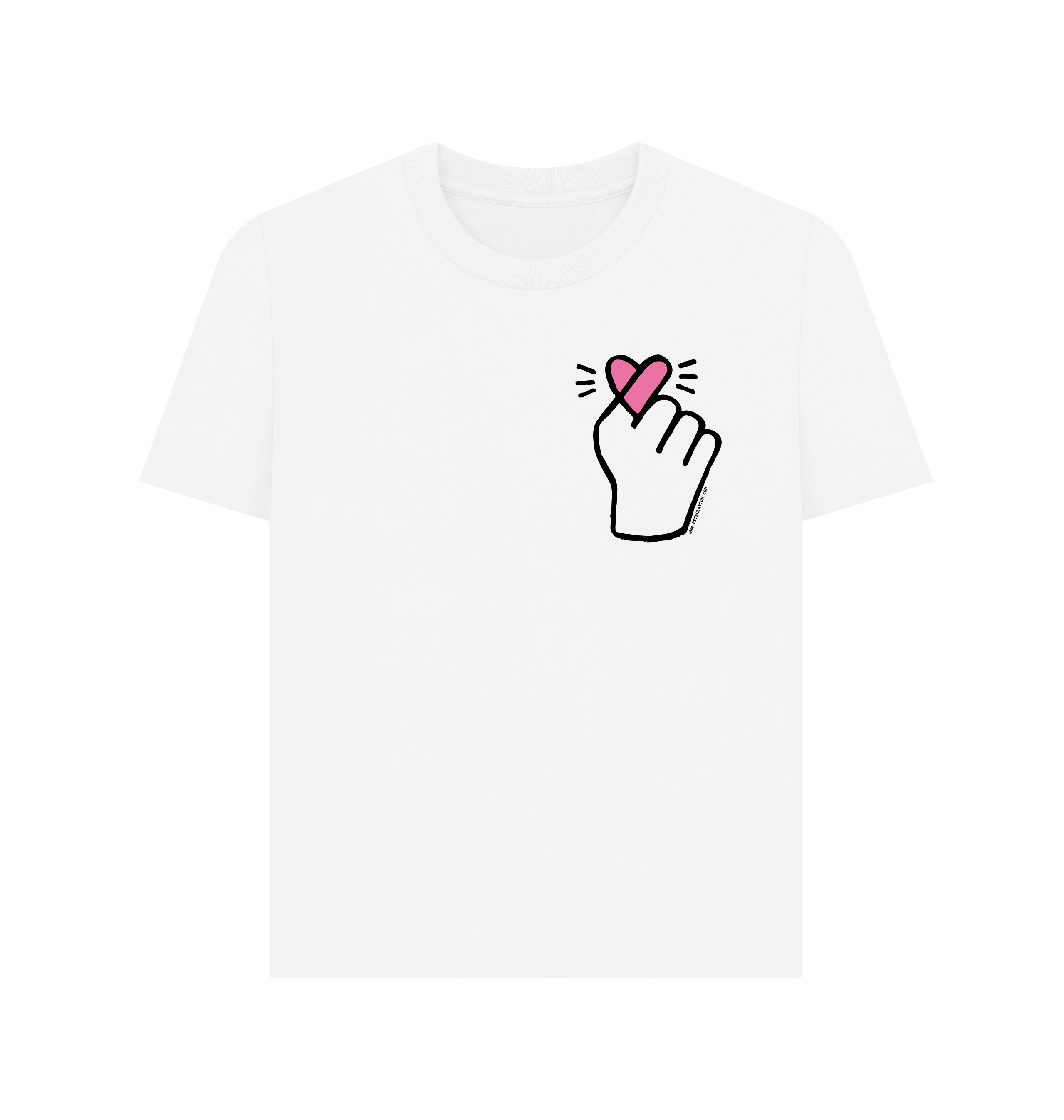 White Printed T-shirt Front