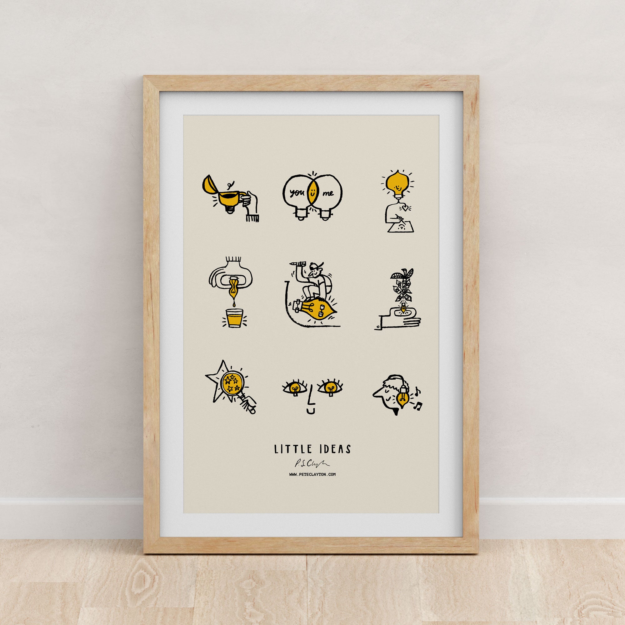 Illustrated Little Ideas - Fine Art Poster