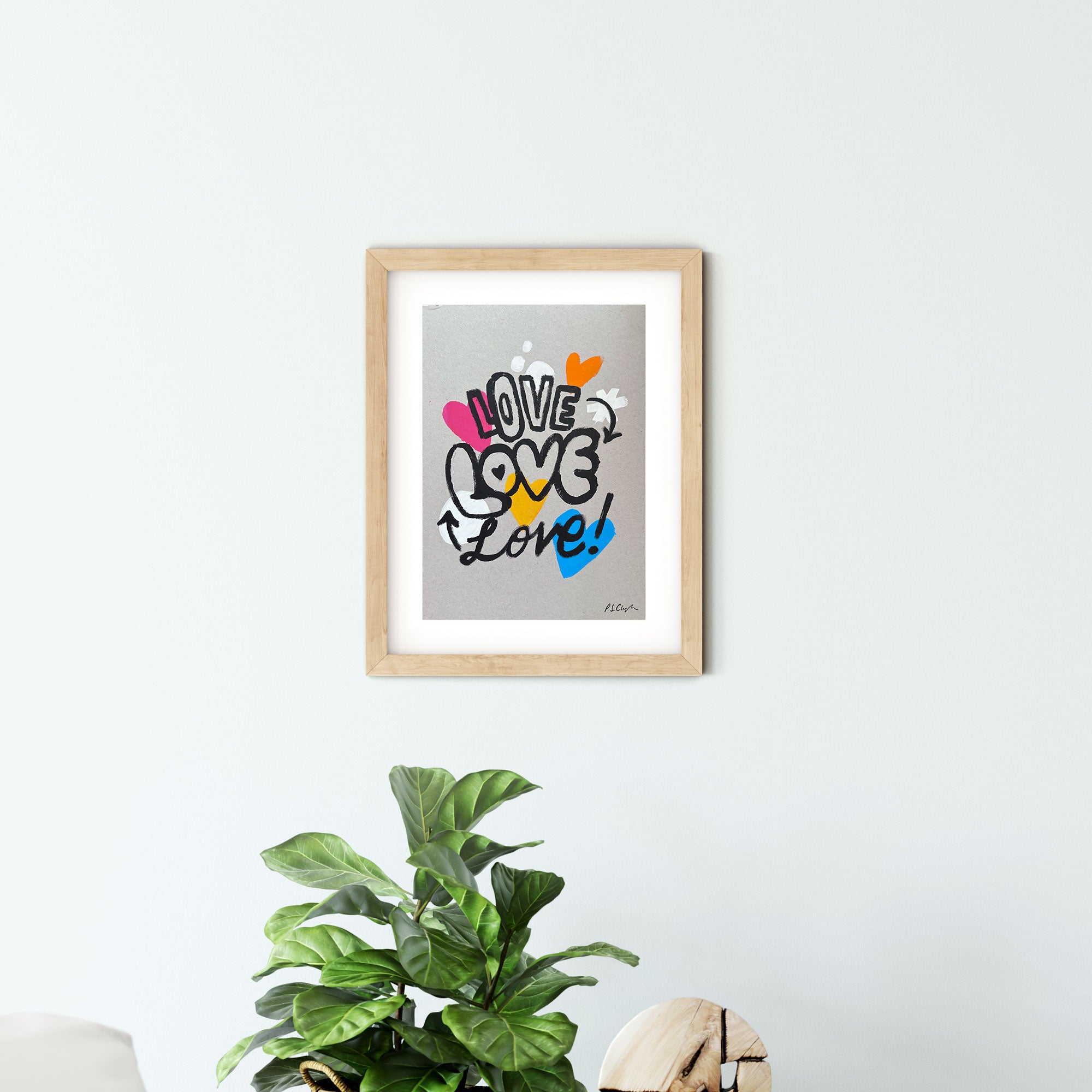 Love in Regular, Bold & Italic Original Art Painting