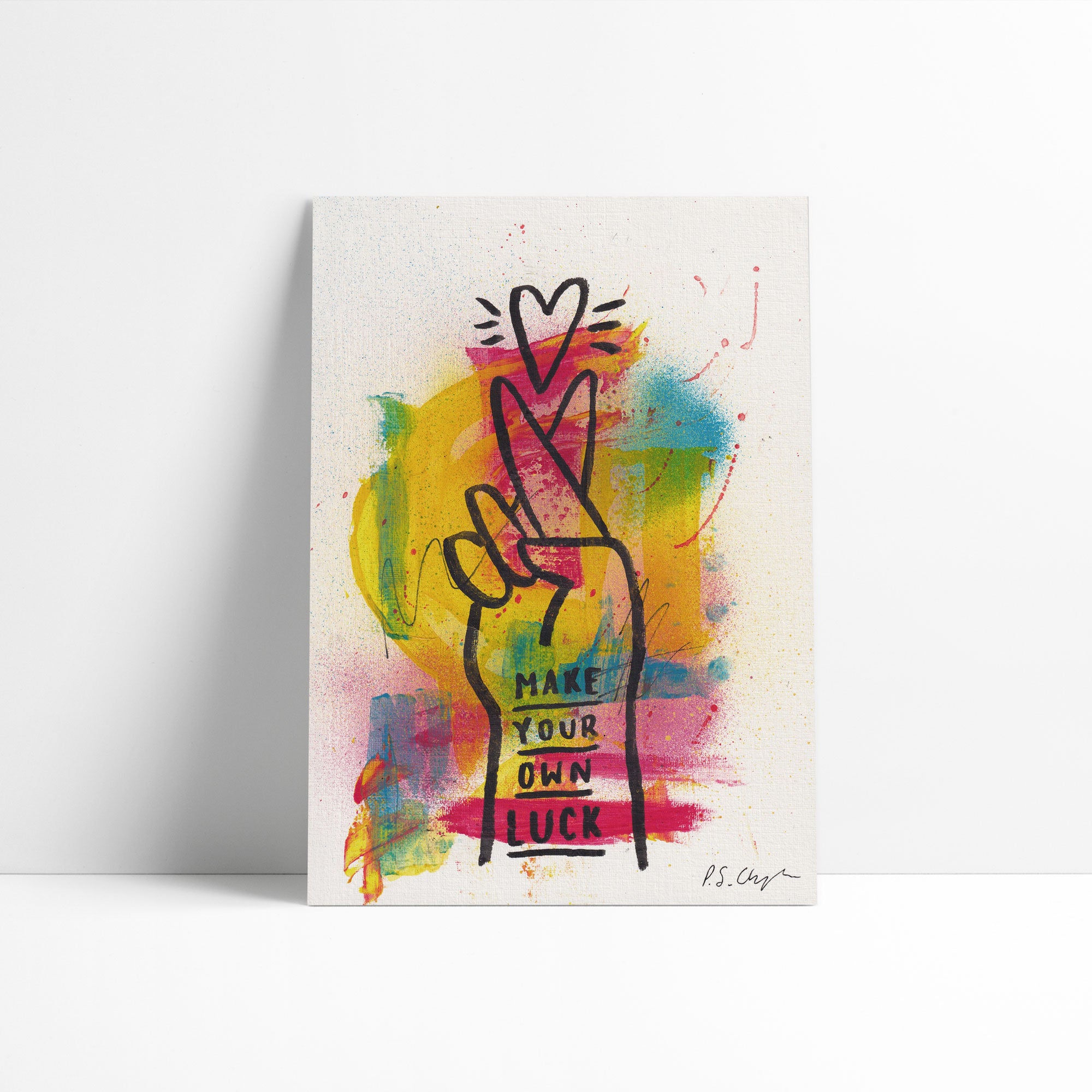 Make Your Own Luck A4 Original Art Piece