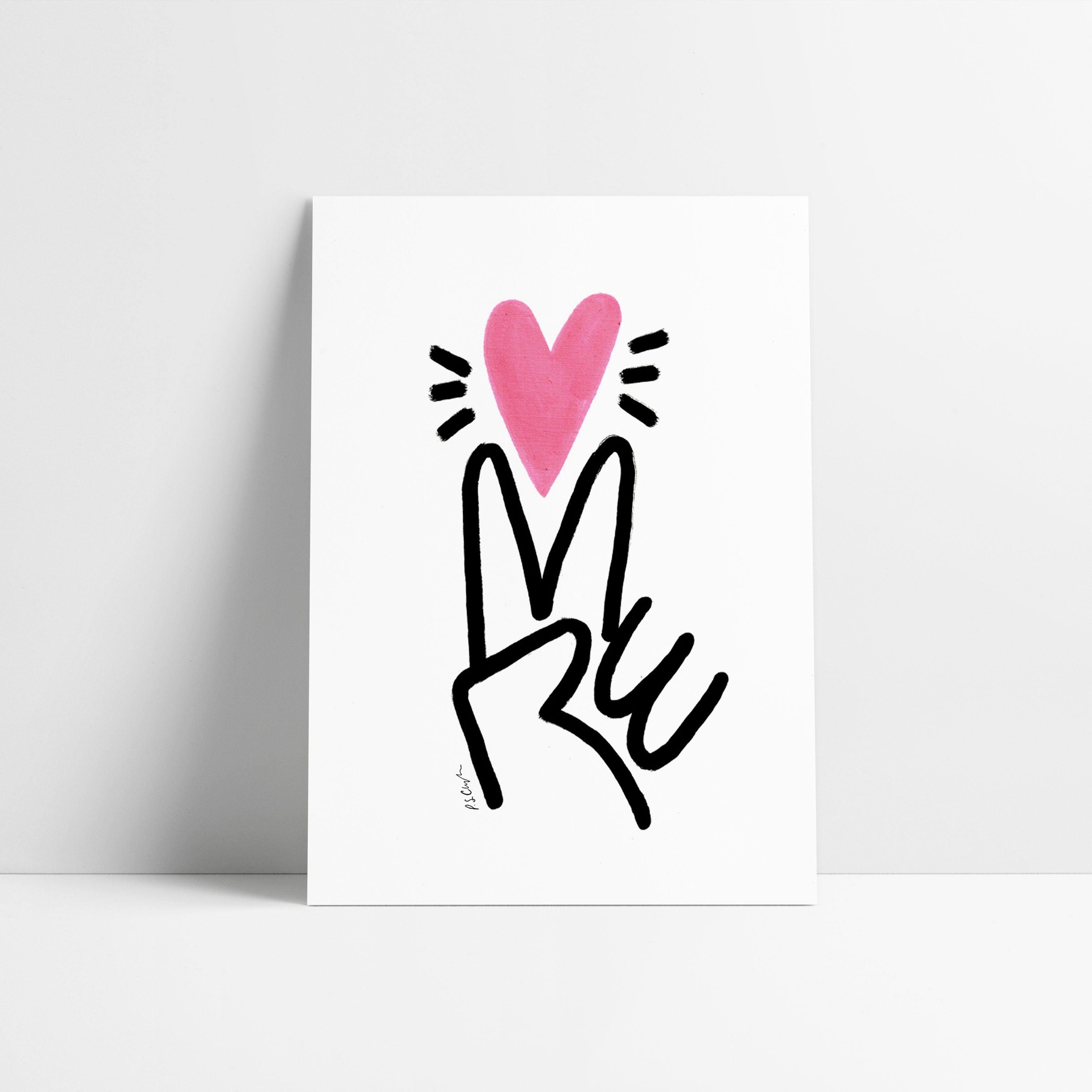 Peace & Love A4 Digital Art Print